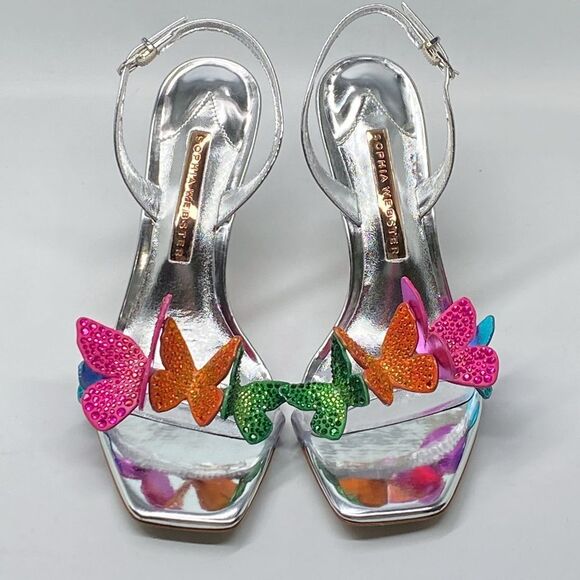 Sophia Webster Vanessa Embellished Butterfly Slingback Sandals size 38 - Picture 3 of 13